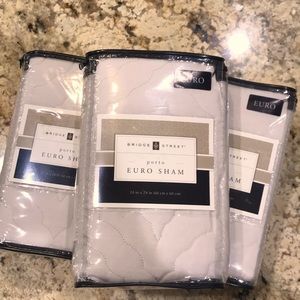 NWT! Set of (3) Euro Pillow Shams